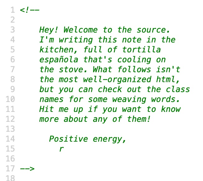 A screenshot of an HTML comment on loom.sprig.site.